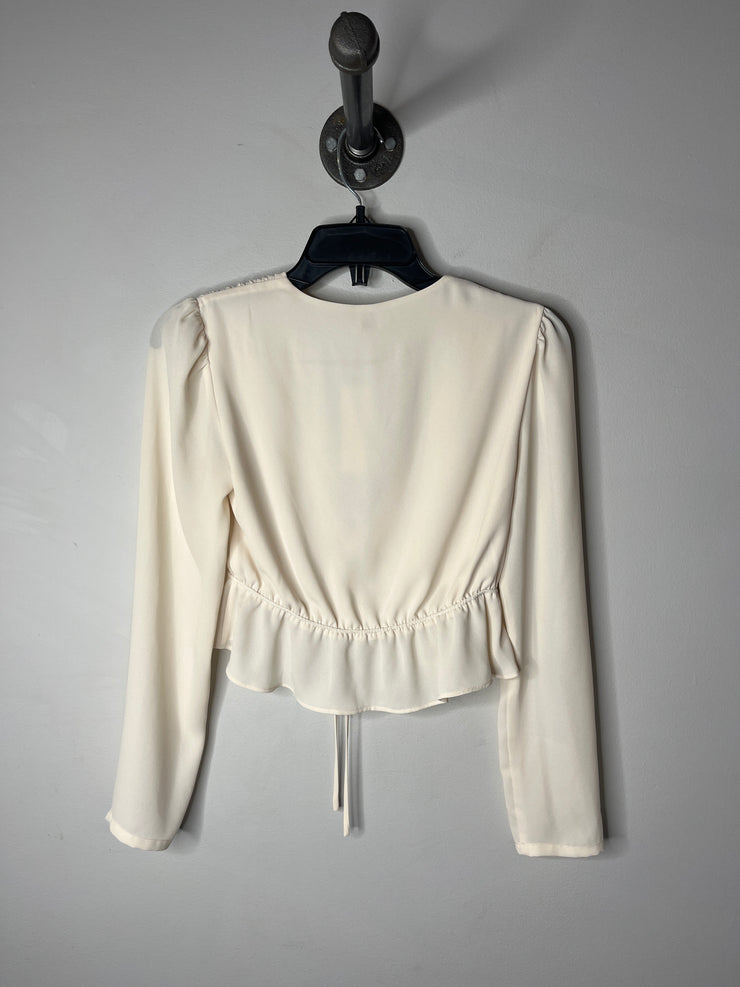 Sunday B White LngSlv Blouse