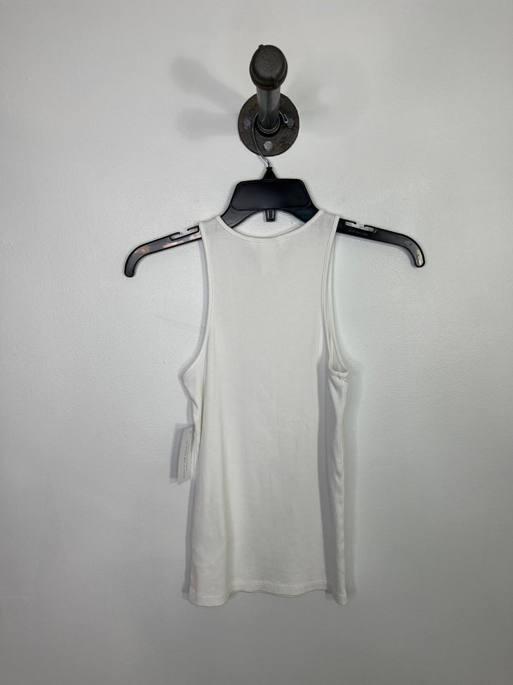H&M White Ribbed Tank