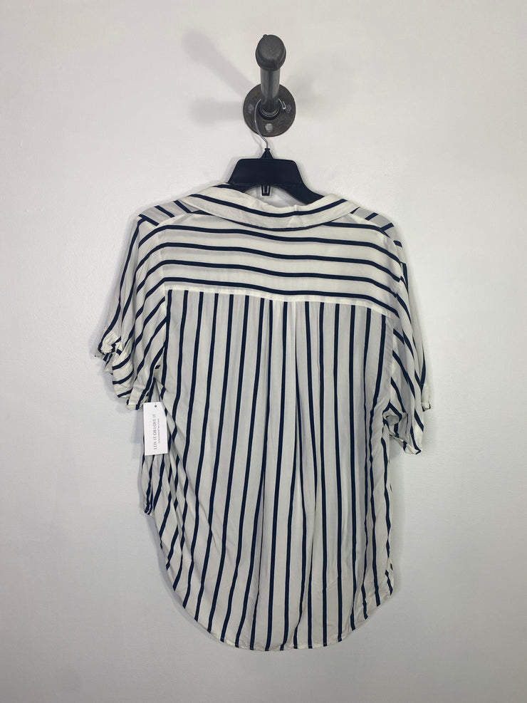 Workshop Blu/Wht Button Up