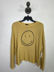 Blank Paige Ylw Smiley Sweater