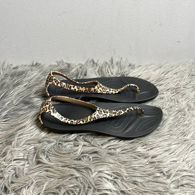 Crocs Leopard Print Sandals