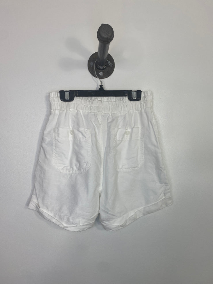 Gap Wht Linen Paper Bag Shorts