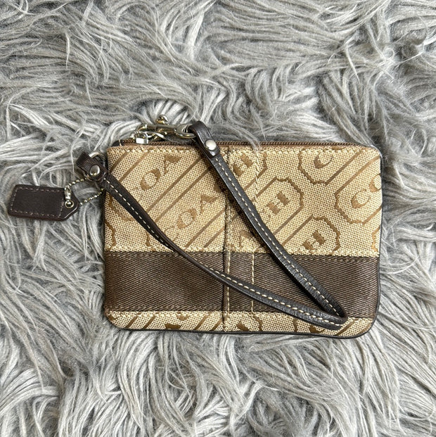 Coach Brown Wristlet