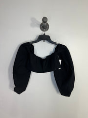 Zara Black Puff Sleeve Top