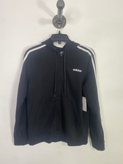 Adidas Black/White Zip Hoodie