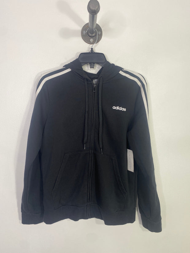 Adidas Black/White Zip Hoodie