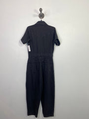 Free People Blk Denim Jumpsuit