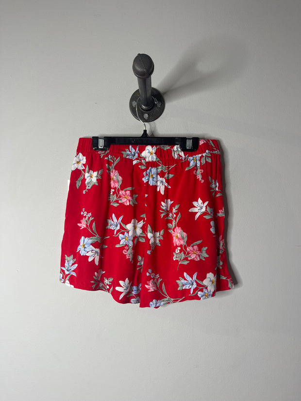 H&M Red Floral Shorts