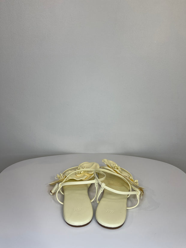 H&M Butter Yllw Flower Sandals