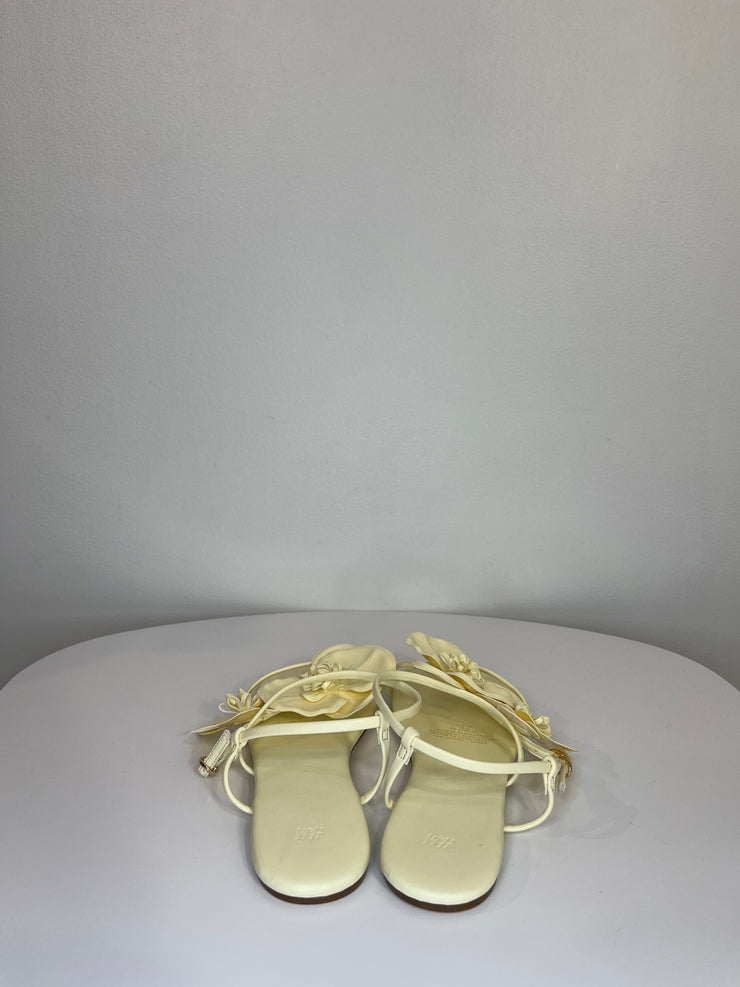 H&M Butter Yllw Flower Sandals