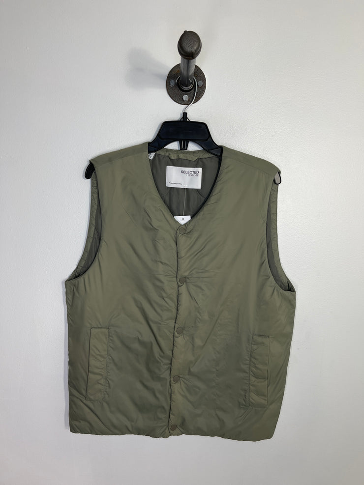 Selected Home Grn Puffer Vest