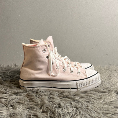 Converse Baby Pink Platfroms