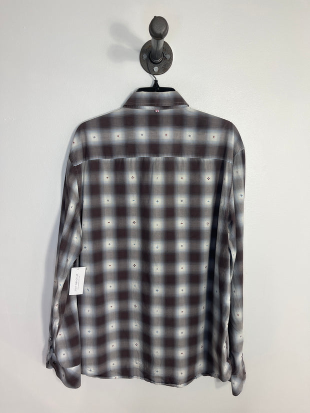 John Lennon Plaid Button Up