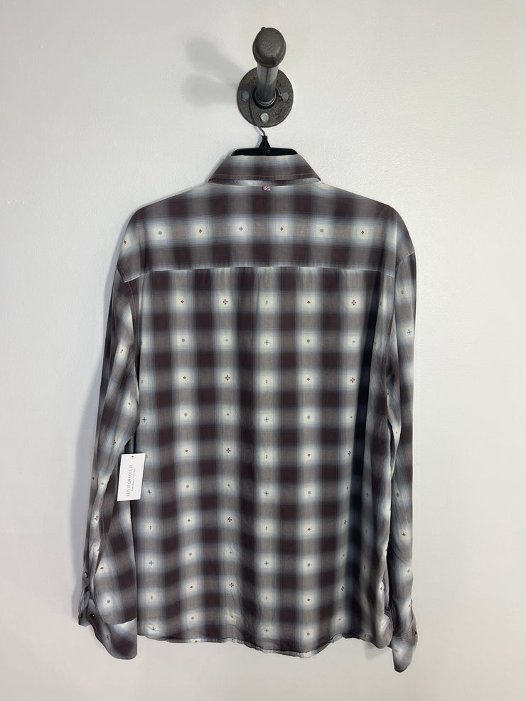 John Lennon Plaid Button Up