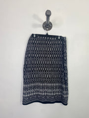 Max S. Blk/Wht Pattern Skirt