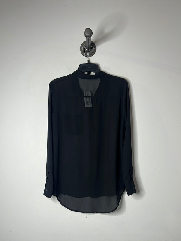 Sunday Best Black Sheer Blouse