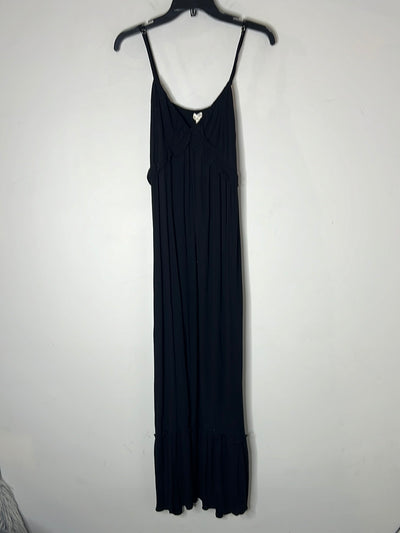 Main Strip Black Maxi Dress