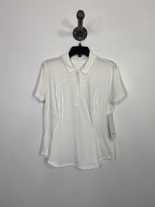 Lululemon White Polo T-Shirt