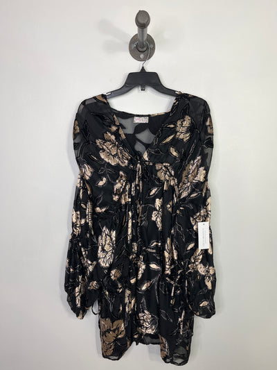 Free People Blk/Beig Kimono