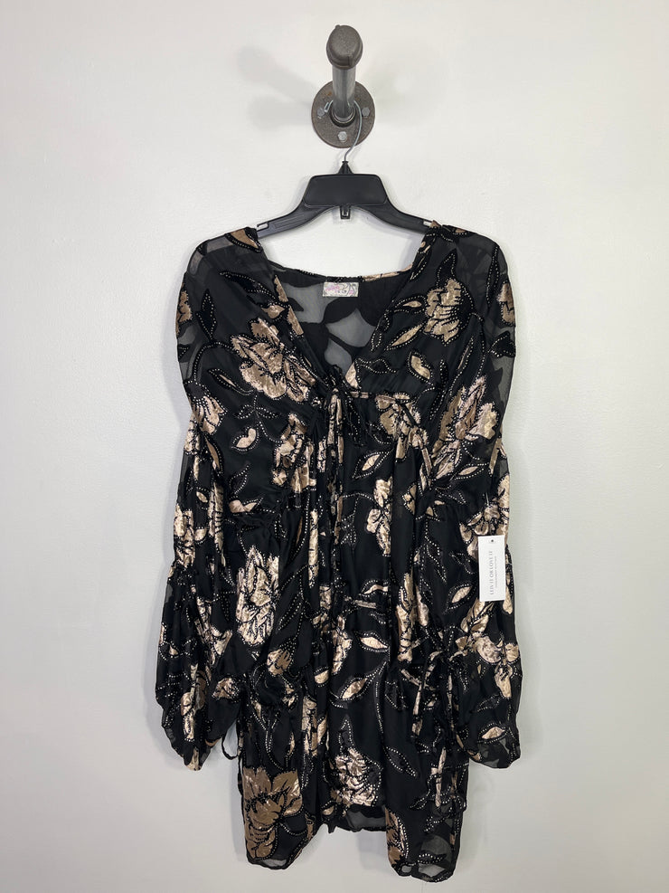 Free People Blk/Beig Kimono