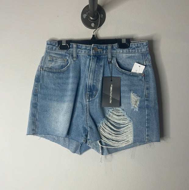 P.L.T Light Wash Denim Shorts