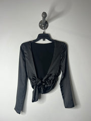 Zara Black Backless Blouse