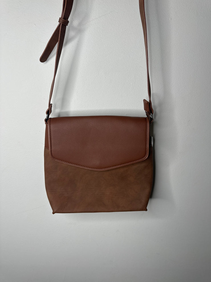 Colab Brown Fold Over Purse