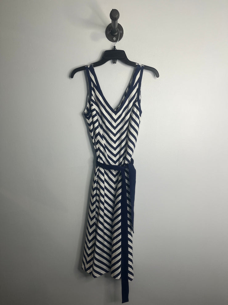 Jones NY Navy/Wht Stripe Dress