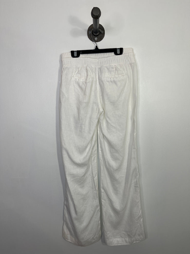 Athleta White Linen Pants