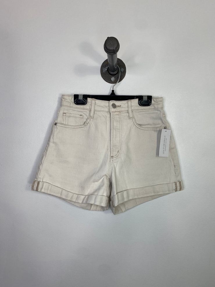 Dynamite Cream Jean Shorts