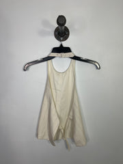 Babaton Wht Pinstripe Halter