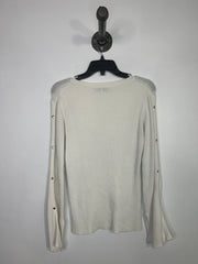 Verc White Ribbed Lsv Shirt