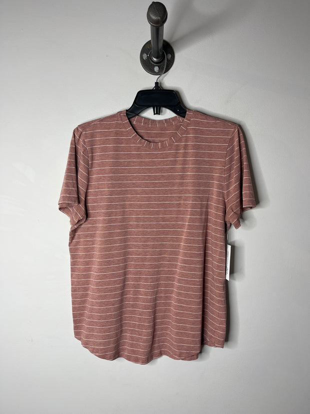 Lululemon Pink Stripe T-Shirt