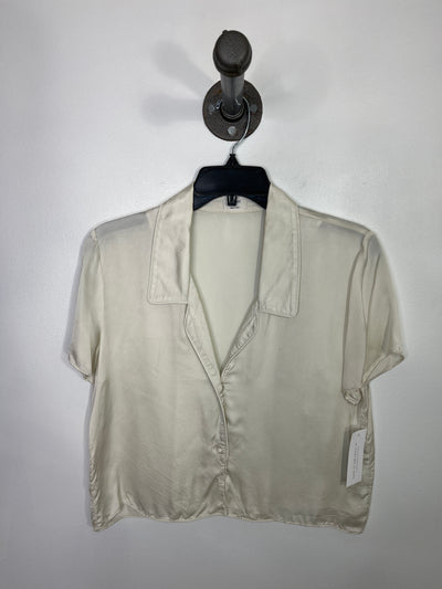 WIlfred Cream Satin Button Up