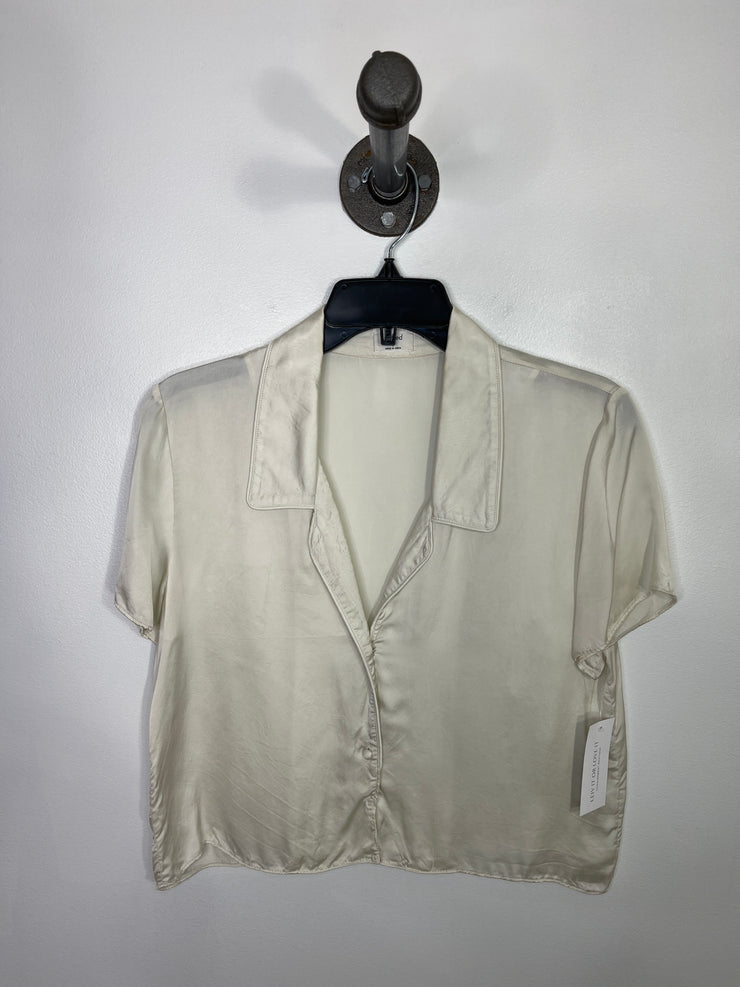 WIlfred Cream Satin Button Up