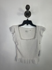 Wilfred White Frill Crop Tee