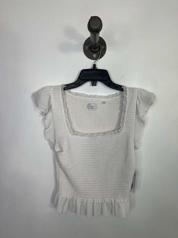 Wilfred White Frill Crop Tee