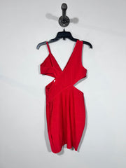 Fashion Nova Red Cut-Out Dress