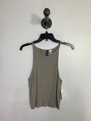 Divided Green Tank Top