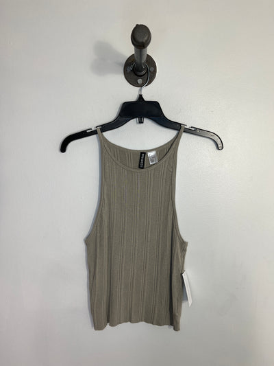 Divided Green Tank Top