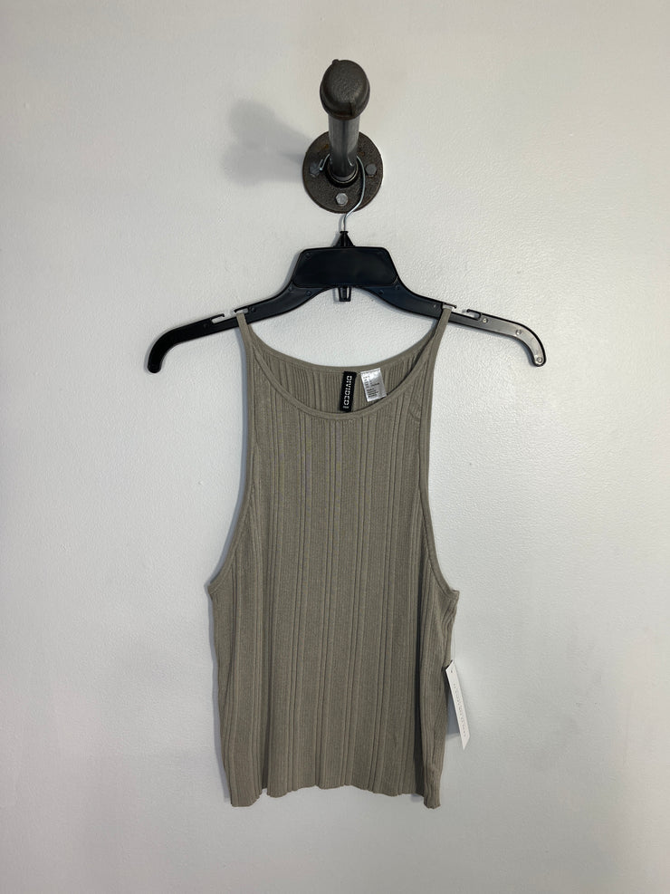 Divided Green Tank Top