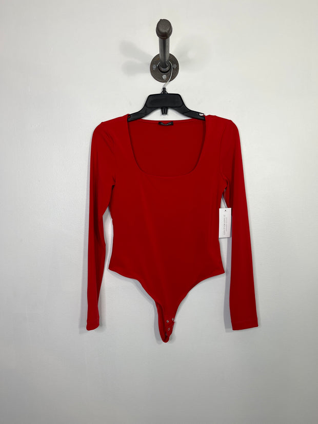Dynamite Red LngSlv Bodysuit