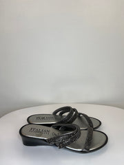 Italian Shoe. Silver Sandals