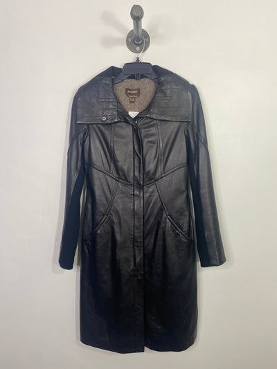 Danier Blk LongLeather Jacket