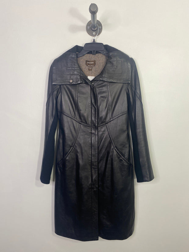 Danier Blk LongLeather Jacket
