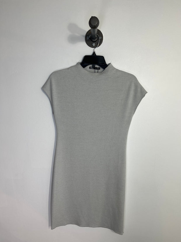 Zara Grey Fitted Dress