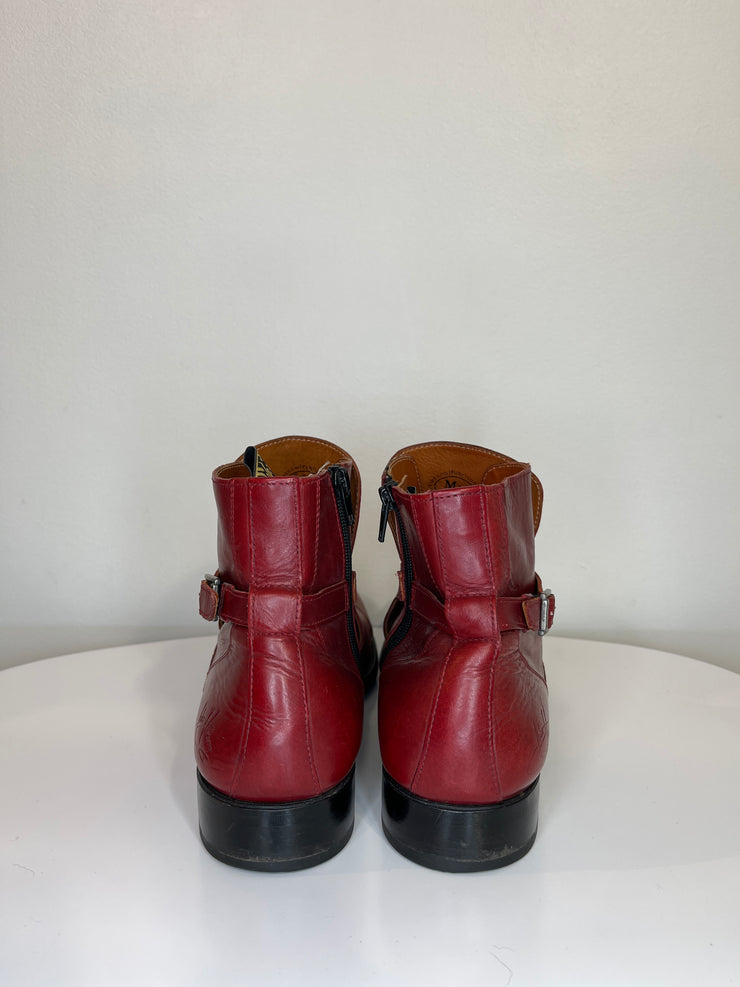 John Fluevog Red Leather Shoes
