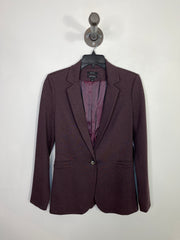 RW & CO Plum Button Blazer