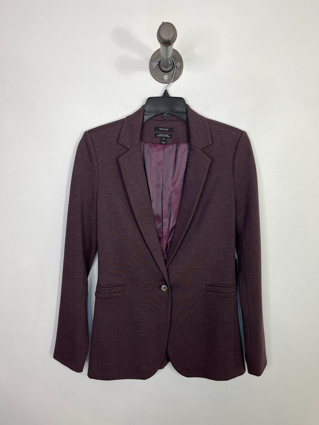 RW & CO Plum Button Blazer