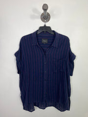 Rails Blue Striped Shortsleeve